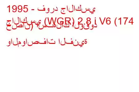 1995 - فورد جالاكسي
جالاكسي (WGR) 2.8 i V6 (174 حصان) استهلاك الوقود والمواصفات الفنية